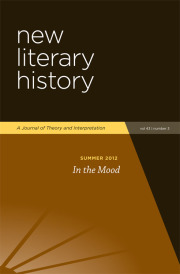 In the Mood: Special Issue of New Literary History